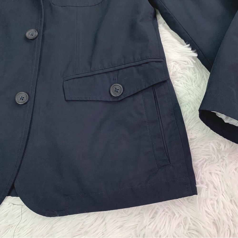 Banana Republic size 38 short chino sport coat blazer in navy blue - Picture 4 of 15